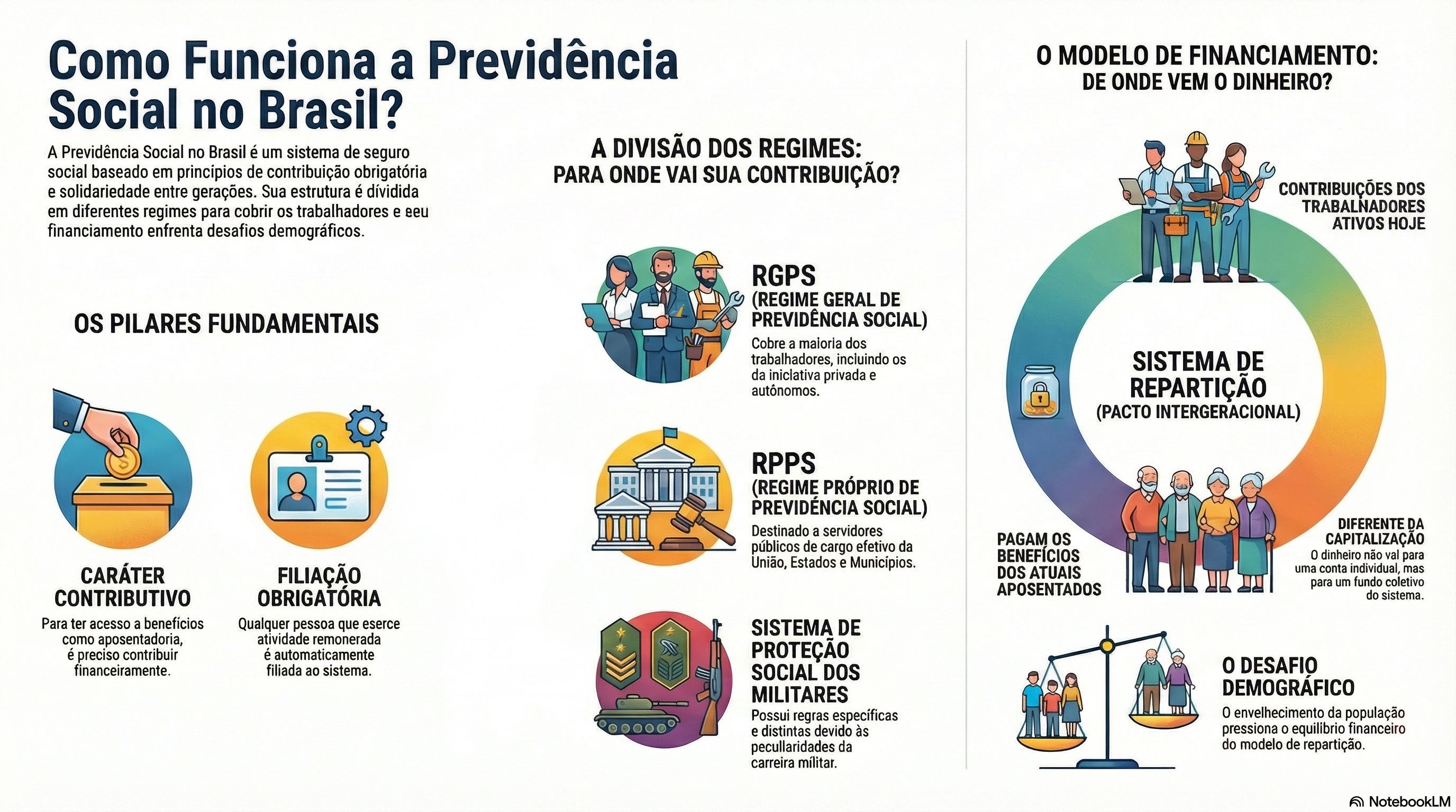 1.2. Fundamentos Constitucionais, Regimes e a Evolução Histórica da Previdência Social no Brasil (Arts. 40, 194 e 201 da CF/88)